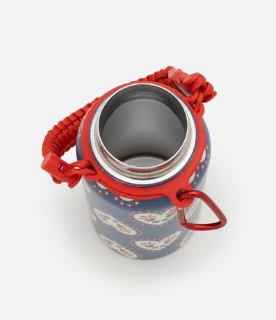 Botella Térmica con Asa y Estampa de Corazones 800ml 3