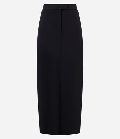 Pollera Lápis Midi Sastrería con Traspase en la Cintura y Pences 5