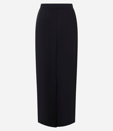 Pollera Lápis Midi Sastrería con Traspase en la Cintura y Pences 6