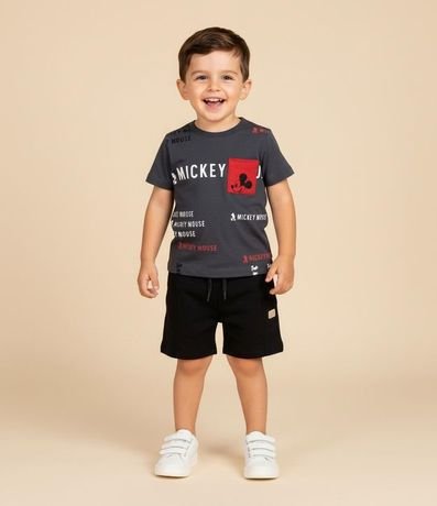 Bermuda Infantil en Microfibra con Recortes y Lazo - Talle 1 a 5 años