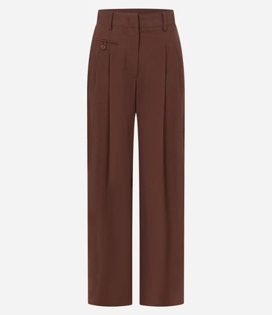 Pantalón Wide Leg Sastrería Cintura Alta en Viscolino 8