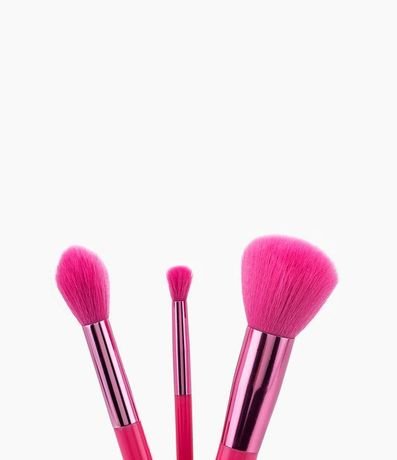Kit 03 Brochas para Maquillaje Línea Pink Alchemia 4