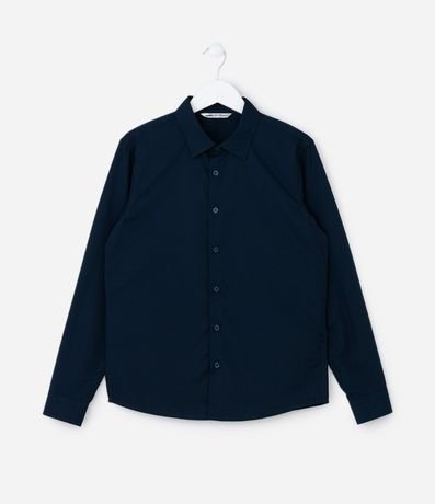 Camisa Infantil con Fibra de Bambu y Cierre por Botones - Talle 5 a 14 años