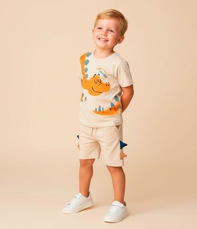 Bermuda Infantil en Algodón con Cretas Interativas - Talle 1 a 6 años 2