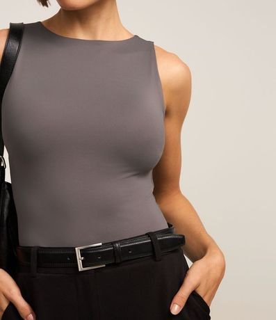 Body Básico en Poliamida con Cuello Halter 3