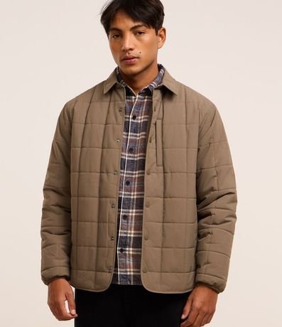 Campera en Capitoneada con Cuello Polo