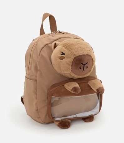 Mochila Infantil con Bordado de Carpincho Interactivo - Talle único