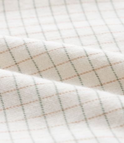 Camisa Infantil en Franela con Estampa Cuadriculada - Talle 1 a 6 años 4