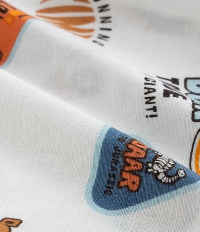 Camisa Infantil con Bolsillo y Estampa de Dinos - Talle 1 a 6 años 4