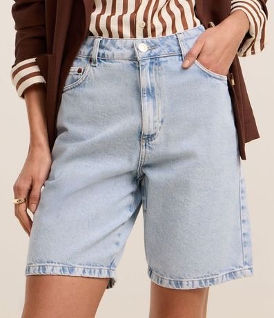 Bermuda Regular en Jeans con Cintura Alta 3