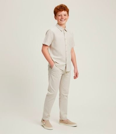 Camisa Infantil en Viscolino con Bolsillo - Talle 5 a 14 años