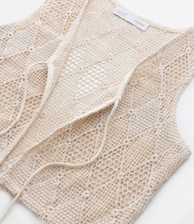 Chaleco Infantil en Punto con Lazo - Talle 5 a 14 años 4