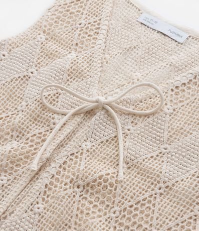 Chaleco Infantil en Punto con Lazo - Talle 5 a 14 años 5