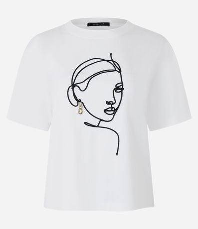 Blusa en Algodón con Bordado de Mujer con Caravana 7