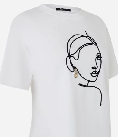 Blusa en Algodón con Bordado de Mujer con Caravana 8