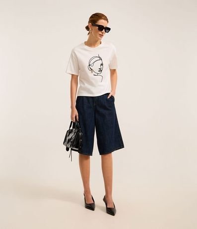 Blusa en Algodón con Bordado de Mujer con Caravana 2