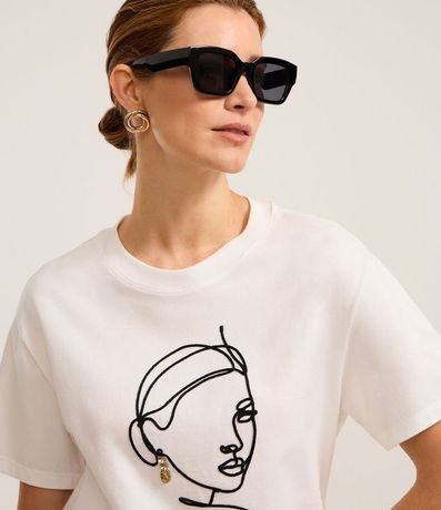 Blusa en Algodón con Bordado de Mujer con Caravana 6