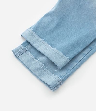 Pantalón Wide Leg Infantil en Jeans con Bajo Plegado - Talle 1 a 6 años 4