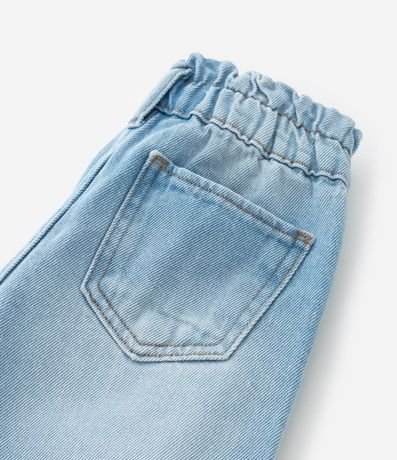Pantalón Wide Leg Infantil en Jeans con Bajo Plegado - Talle 1 a 6 años 6