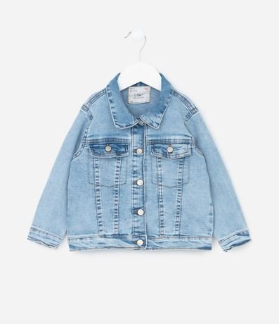 Campera Infantil en Jeans Básica con Bolsillos - Talle 1 a 6 años 1