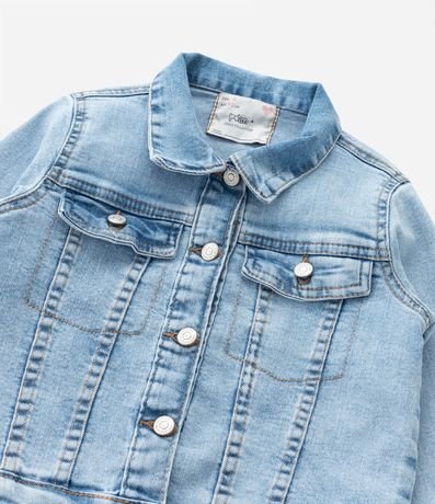 Campera Infantil en Jeans Básica con Bolsillos - Talle 1 a 6 años 4