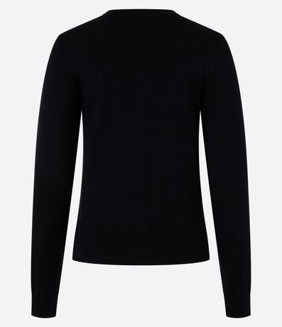 Cardigan Básico en Punto con Cuello Redondo 6