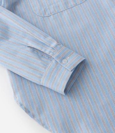 Camisa en Tricolina con Rayas Curve & Plus Size 9