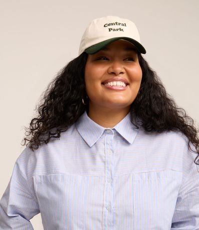 Camisa en Tricolina con Rayas Curve & Plus Size 3