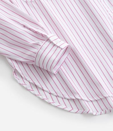 Camisa Rayada en Tricolina con Bolsos Curve & Plus Size 6