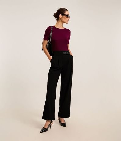 Blusa Básica en Viscosa con Escote Redondo 2
