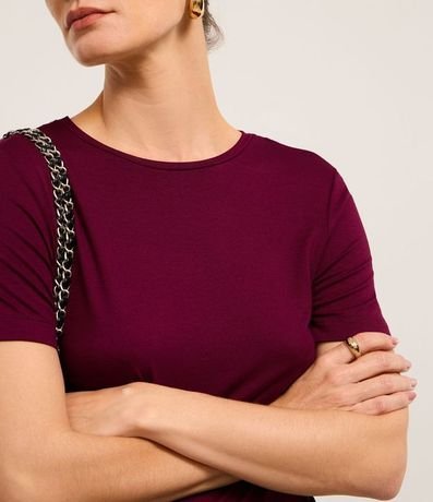 Blusa Básica en Viscosa con Escote Redondo 3