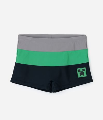 Sunga Boxer Infantil con Estampa Minecraft - Talle 5 a 14 años