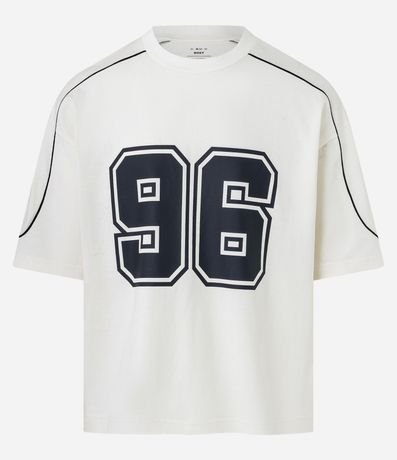 Remera Boxy en Algodón con Estampa Localizada 8