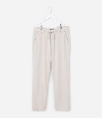 Pantalón Infantil en Viscolino con Lazo - Talle 5 a 14 Años 2