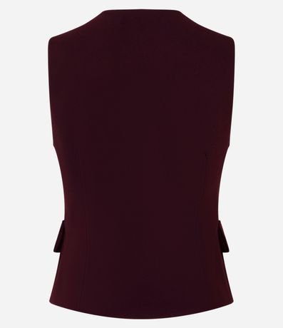 Chaleco en Crepé con Cierre Sencillo y Solapas 6