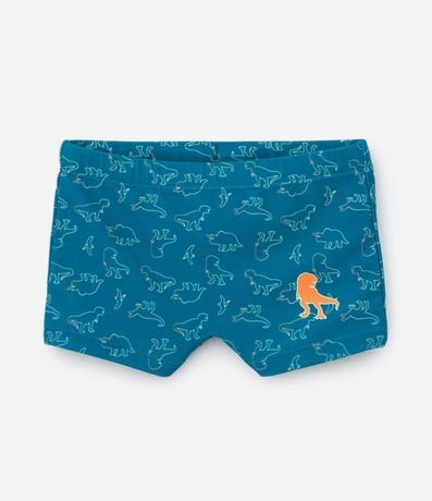 Conjunto Remera Manga larga UV y Sunga con Estampa Dinos - Talle 1 a 4 años 4