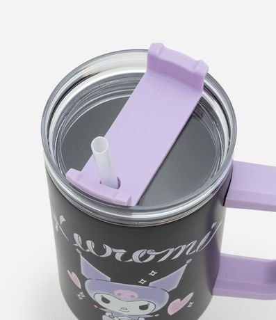 Vaso con Pajita Reutilizable y Estampa Kuromi 1,3L 2