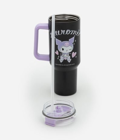 Vaso con Pajita Reutilizable y Estampa Kuromi 1,3L 4