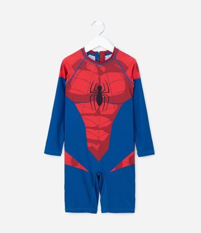 Mono Infantil con Protección UV y Estampa Hombre-Araña - Talle 3 a 8 años