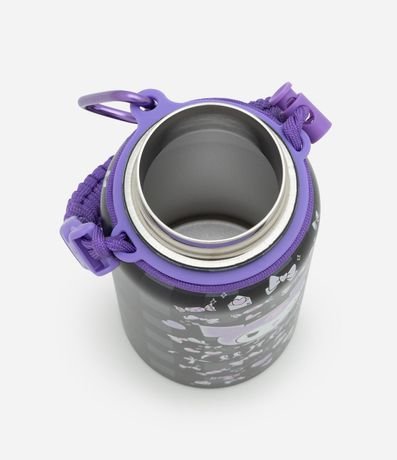 Botella Térmica en Metal con Asa y Estampa Kuromi y de Cuadros 800ml 2