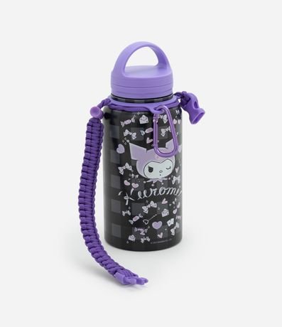 Botella Térmica en Metal con Asa y Estampa Kuromi y de Cuadros 800ml 3