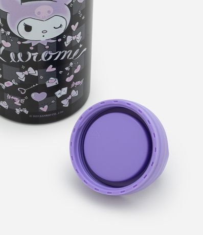 Botella Térmica en Metal con Asa y Estampa Kuromi y de Cuadros 800ml 4