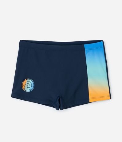 Sunga Boxer Infantil con Recorte en Degradé - Talle 5 a 14 años