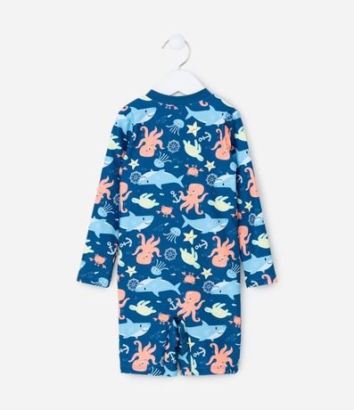 Conjunto Infantil con Protección UV y Estampa Fondo del Mar - Talle 1 a 4 años 4