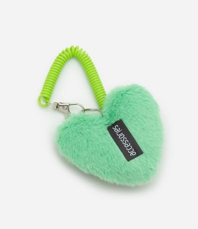Llavero con Formato de Corazón y Textura de Pelitos 3