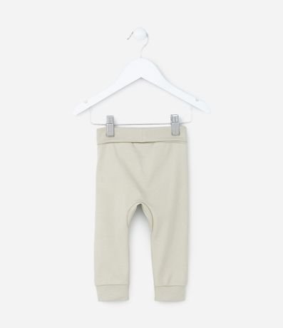 Pantalón Infantil en Algodón Peruano con Cintura Plegable - Talle RN a 18 meses 2