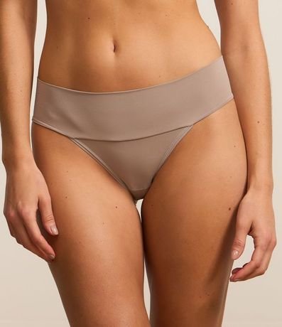 Bombacha Bikini Básica con Cintura Ancha