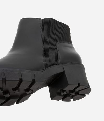 Bota Chelsea en PU con Suela Track y Detalle Acanalado 4