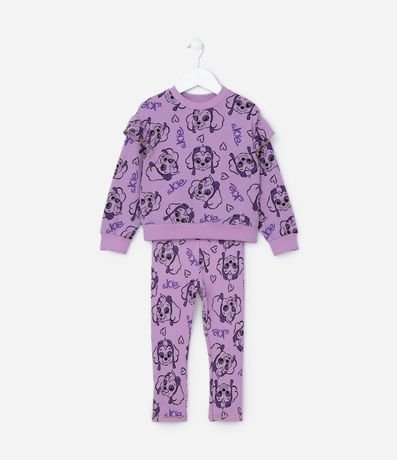 Conjunto Infantil con Volado y Estampa Paw Patrol - Talle 2 a 6 años