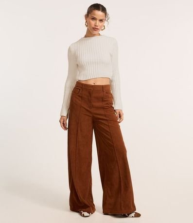 Blusa Cropped Texturizada en Punto Chenille 2